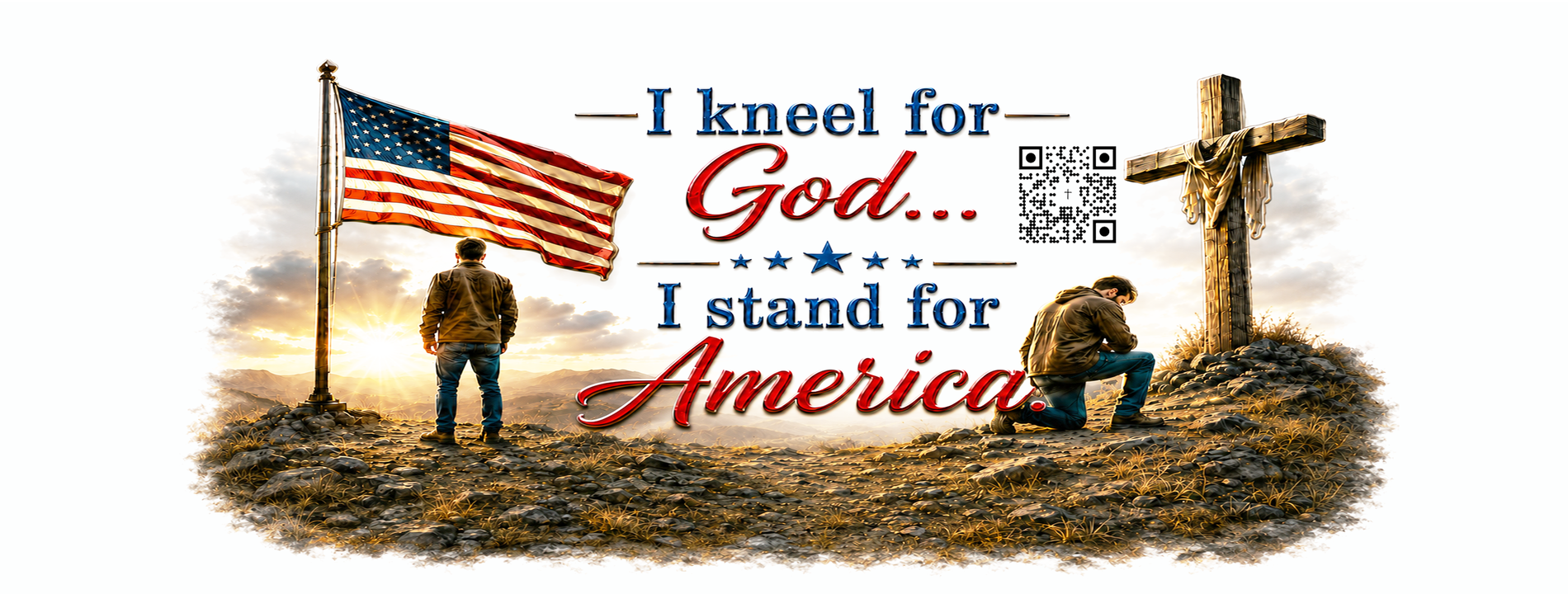 Kneel for God, Stand for America